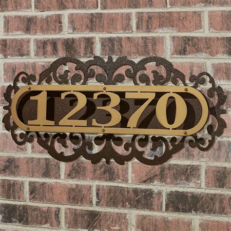 address metal for house number|metal address letters and numbers.